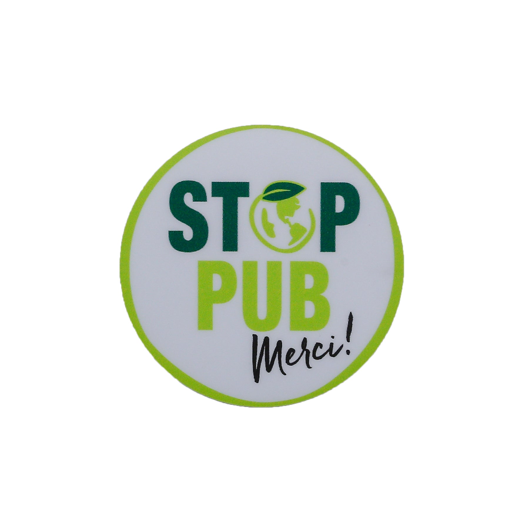 Sticker "Stop pub"